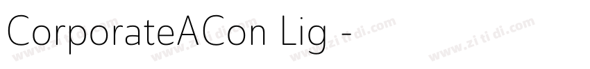 CorporateACon Lig◆字体转换